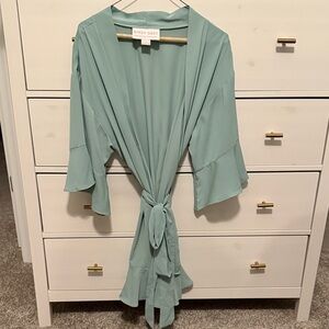 Birdy Grey Teal Wrap Robe